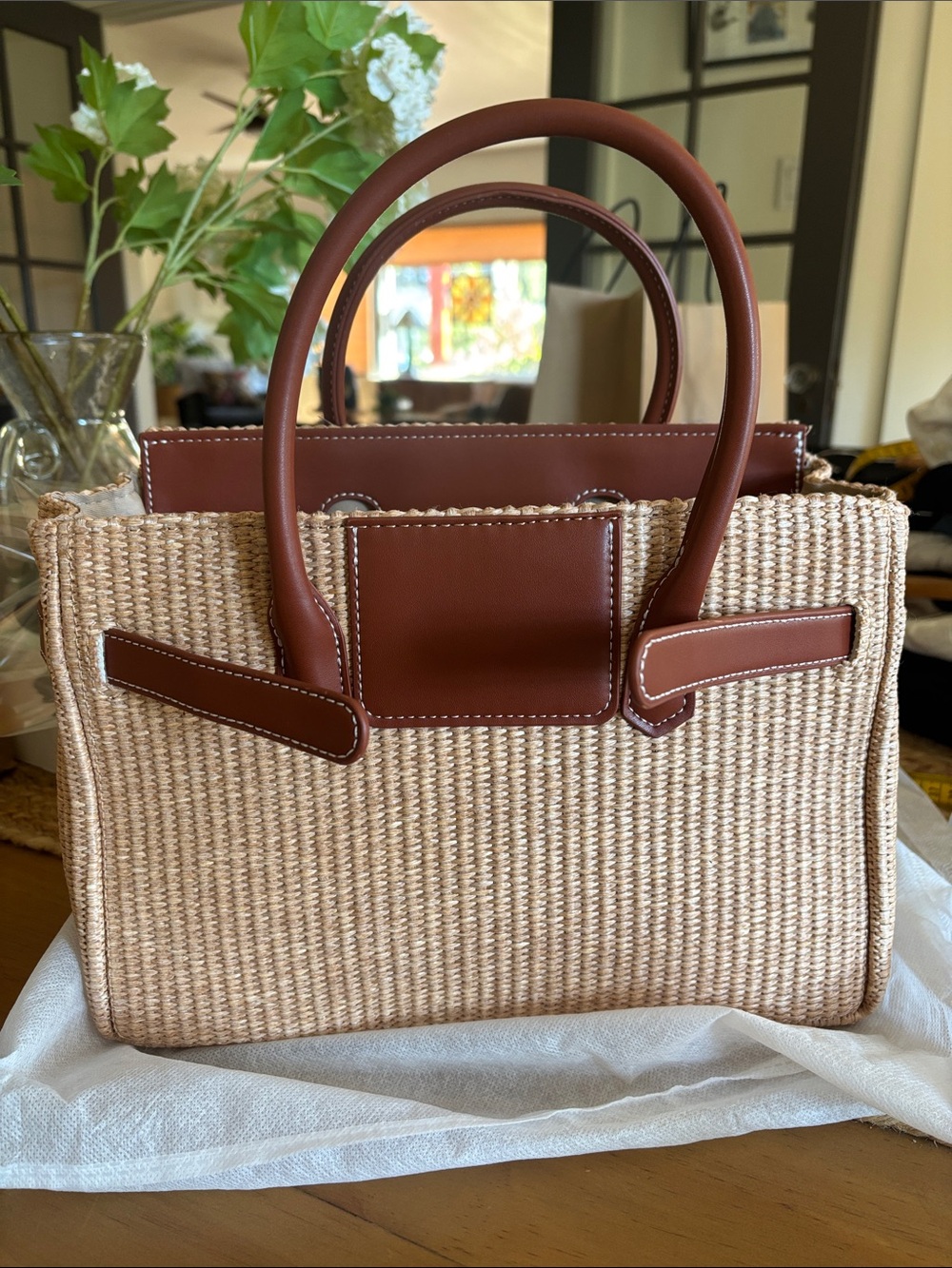 Straw bag